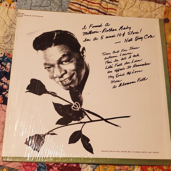 Nat King Cole - A Blossom Fell - Vinyl LP Record - Picture 2 of 4